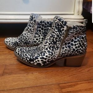 Leopard Print Booties